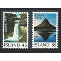 Iceland Waterfall Mountain Europa Landscapes 2v...