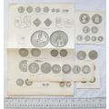 1860s engravings of old English coins
