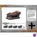 15mm WW2 German Schwimmwagen & Crew (4) G03