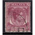 Singapore 1950 KGV1 10 ct Purple used stamp SG ...