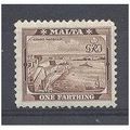 SG217 1/4d Grand Harbour,Valletta.Mounted Mint....