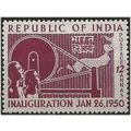 India 1950 SG332 12a Maroon Inauguration Mounte...