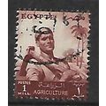 EGYPT 1954 AGRICULTURE 1M BROWN SG495 FINE USED#2