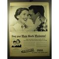1950 Ipana Tooth Paste Advertisement - Keep your whole mouth wholesome