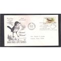 FDC Rose Craft 25c Hermit Thrush (Cachet-Typed/...