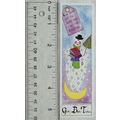 Vintage bookmark - Give Book Tokens - snowman
