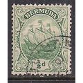 Bermuda 1910 -25 KGV 1/2d green SG 45 used ( A5...