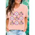 Pink Floral Pumpkin Thanksgiving Holiday Funny ...