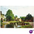 Lower Slaughter, Gloucestershire bridge 1970s D...