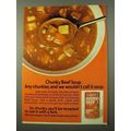 1971 Campbell's Chunky Beef Soup Ad - Any Chunkier