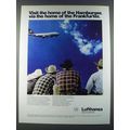 1986 Lufthansa Airlines Ad - Visit the home of the hamburger