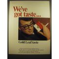 1966 Player's Gold Leaf Cigarettes Advertisement - We've got taste..
