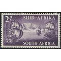 South Africa 1952 2d deep violet 'Full Moon' fl...
