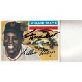 WILLIE MAYS 1996 AUTOGRAPHED NEW YORK GIANTS HA...