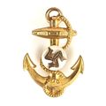 Navy Sweetheart Brooch Isle of Man Anchor Naval...