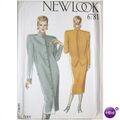 Vintage 1980 Coat Dress Sewing Pattern Size 8 1...