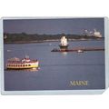 ME Casco Bay Lighthouse Postcard Spring Point L...