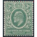KEVII: 3c - East Africa & Uganda 1907 - NM H - ...