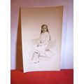'KATHLEEN' sat on a chair antique portrait phot...