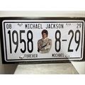 Michael Jackson License Plate Collectible