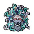 Medusa Large Iron On Patch Snake 29cm x 28cm Gr...