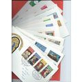 Guernsey stamps. 16 FDC from 1972 to 1980. 1972...