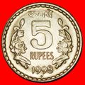 Ⰶ LIONS AND FLOWERS (1992-2004): INDIA ★ 5 RUPE...