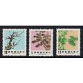 Taiwan Pine Bamboo and Plum 3v 1986 MNH SG#1633...