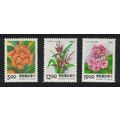 Taiwan Clivia Primula Flowers 3v 1994 MNH SG#21...