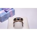 Estate 1.95ctw Natural Blue and Wht Sapphire 10...