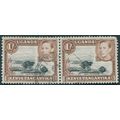 Kenya Uganda Tanganyika 1949 1s black & brown M...