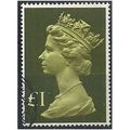 1977 SG1026 £1 Bright Yellow-Green & Blackish O...