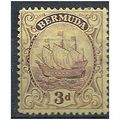 Bermuda 1926 SG84 3d Purple/Yellow Mounted Mint...