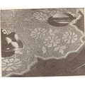 Crochet Doily Pattern Round Filet Luncheon Cloth