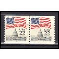2115a 22c U.S. Flag Fine MNH CNP Left 3 PA0585