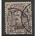 BELGIUM 1915 ALBERT I 2c BROWN SG 171 FINE USED#