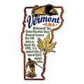 Vermont the Green Mountain State Outline Montag...