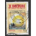 BRAZIL 1969 ART EXHIB BIENNALE 50c SUN SET IN B...