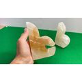 Vintage White Wedge Marble Bookends, set of 2, ...
