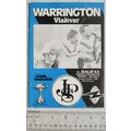 1986 programme Warrington v. Halifax, JPS Troph...