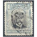 S Rhodesia 1924 SG10 1s Black & Light Blue Fine...