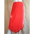 Karen Millen Orange Fringed Velvet Skirt Size 1...