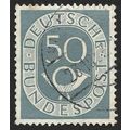 GERMANY 1952 Numeral-Posthorn 50pf Sc#681 - USE...