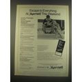 1985 Syracuse Marriott Ad - Escape to Everything