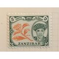 Zanzibar 1961 5c Orange & Deep Green Mounted Mi...