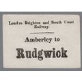 LONDON BRIGHTON & SOUTH COAST RAILWAY LUGGAGE L...