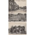 European War WW1 Frise Eglise Combles Hotel 3x ...