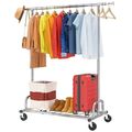Heavy Duty Metal Clothing Bar Garment Rack on L...