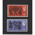 GB.Commonwealth Arts Festival set of 2.Mounted ...