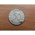 1942d 50 Pfennig Germany Coin